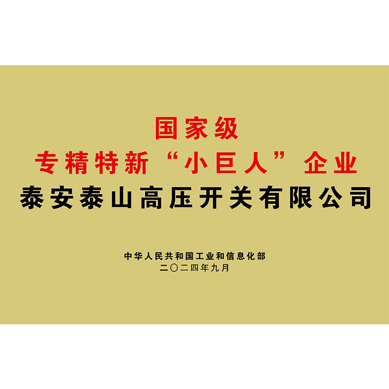 国家级专精特新“小巨人”企业